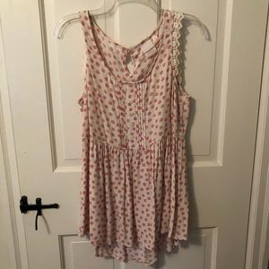 Baby doll summer tank blouse
